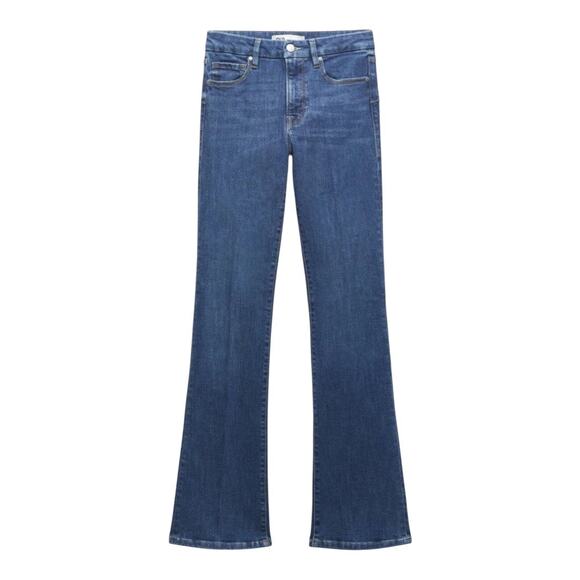 NWT Zara The Contour Bootcut Jeans Mid Wash Blue Size 10 - Picture 1 of 7